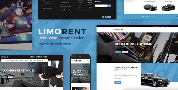 Limo Rent 1.4.0 Limousine and Car Rent WordPress Theme