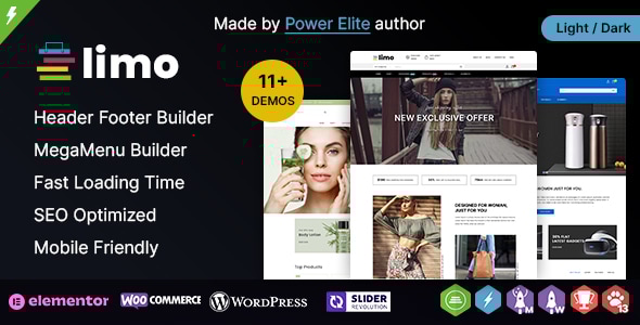 Limo WP 3.4.0 - Elementor Multi-purpose WooCommerce Theme