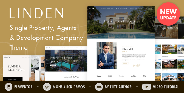 Linden 2.9 - Single Property RealEstate Agent WordPress