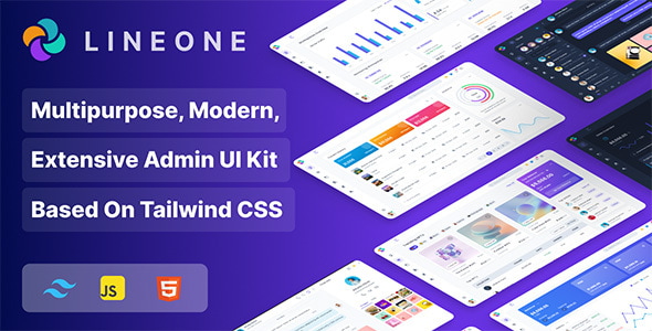 Lineone 4 Tailwind CSS  Admin Template HTML  Laravel