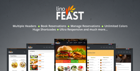 LinoFeast 8.0.0 - Restaurant Responsive WordPress Theme