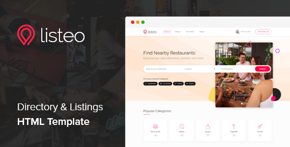 Listeo 3.0 Directory & Listings HTML Template