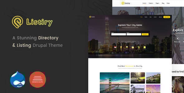 Listiry 1.4 - Directory & Listing Drupal 10 & 9 Theme