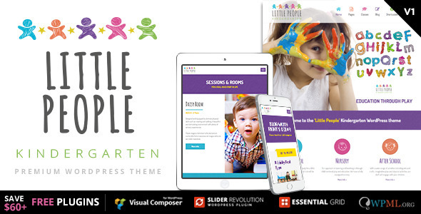 Little 5.9 - People  Kindergarten WordPress Theme for PreScool