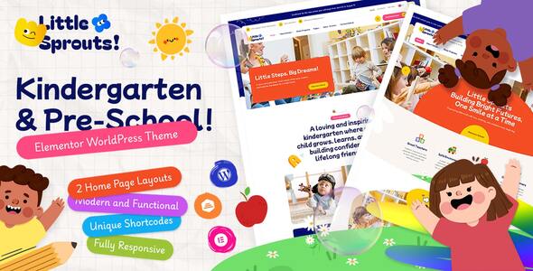 Little Sprouts  Kindergarten & Preschool WordPress Theme
