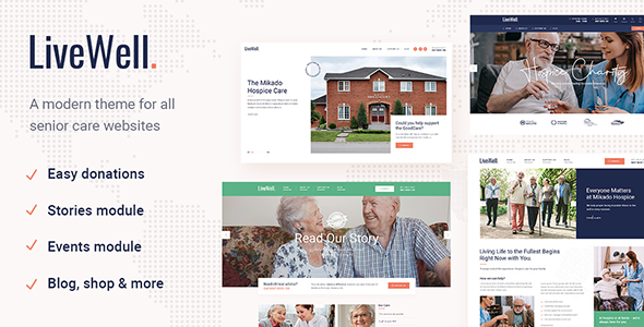 LiveWell 1.2 - Senior Care WordPress Theme