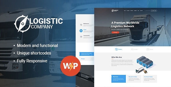 Logistic Company 1.3.12 - Transportation WordPress Theme