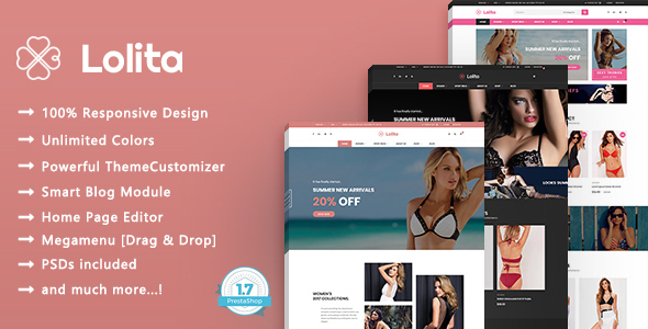 Lolita 9.0 - Lingerie & Bikini PrestaShop Theme