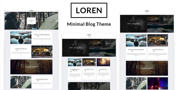 Loren 2.6.4 - Minimal Blog WordPress Theme