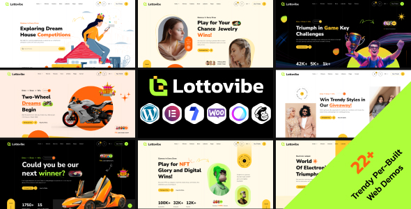 Lottovibe 10.8.0 - Online Lotto & Lottery Giveaways WordPress Theme