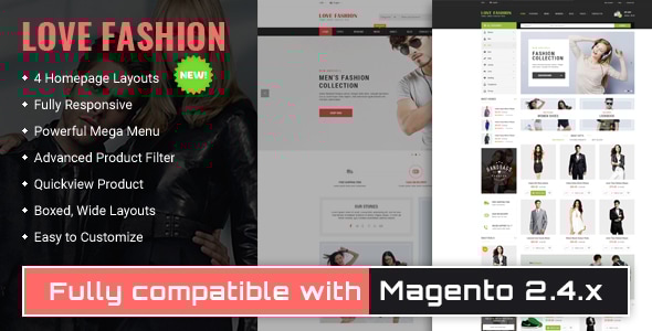 Love Fashion 1.9.1.0 - Responsive Magento 2 Store Theme