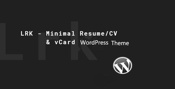 LRK 2.1 - Creative vCard WordPress Theme