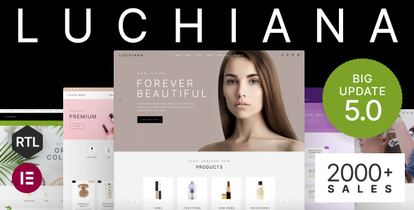 Luchiana 5.9 - Cosmetics Beauty Shop Theme