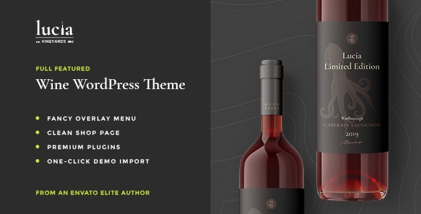 Lucia 1.8 - Wine WordPress Theme