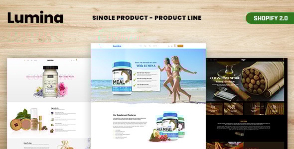 Lumina - Single Product Product Line Shopify Theme