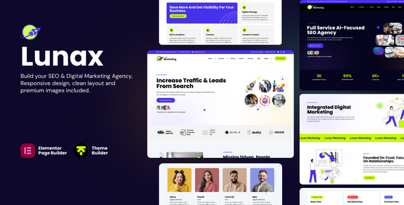Lunax 7.4 - Digital Marketing Agency & SEO WordPress Theme