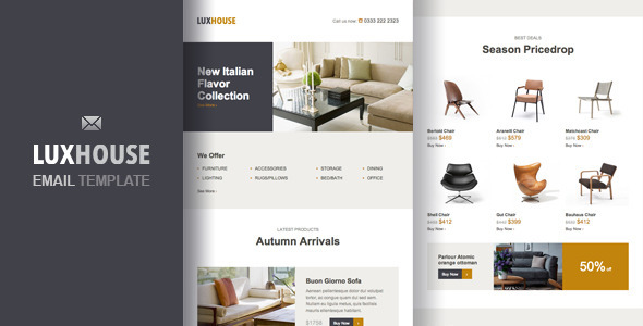LuxHouse  eCommerce Email Template