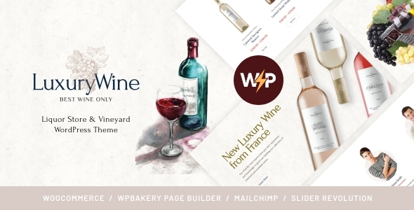 Luxury 1.1.14 - Wine  Liquor Store & Vineyard WordPress Theme  Shop