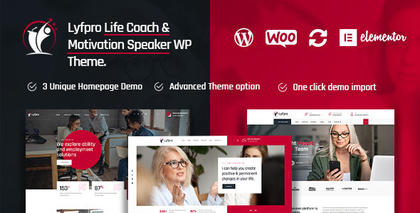 Lyfpro 2.5 - Life Coach WordPress Theme