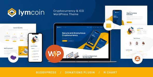 Lymcoin 1.3.12 - ICO Cryptocurrency Bitcoin WordPress Theme