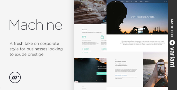 Machine 2.0.0 - Multi-Purpose HTML  Variant Page Builder