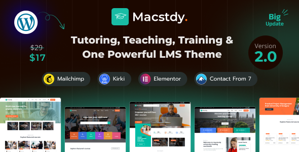 Macstdy 2.0.0 - LMS &  Education WordPress  Theme