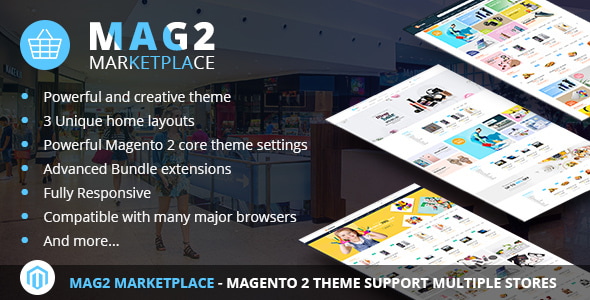 Mag2 Marketplace 2.4.0 - Magento 2 Theme Support Multiple Stores