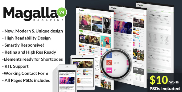Magalla Magazine News and Business Blog HTML
