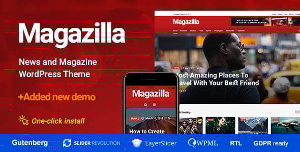 Magazilla 1.2.6 - News & Magazine Theme