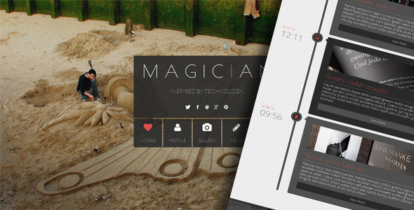 Magician 1.1 - Responsive Parallax Template