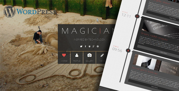 Magician 3.3 - Responsive Parallax WordPress Theme