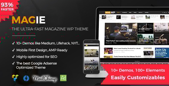 Magie 1.0.2 - Magazine WordPress Theme