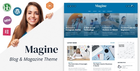 Magine 1.4.2 - Business Blog WordPress Theme