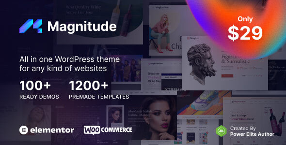 Magnitude 1.0.2 - Multi-Purpose Elementor Website & eCommerce Builder WordPress Theme