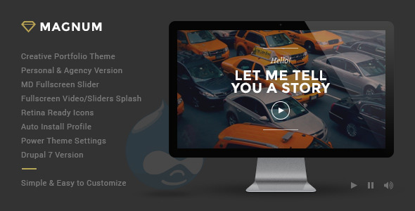 Magnum - Creative Portfolio Drupal Theme
