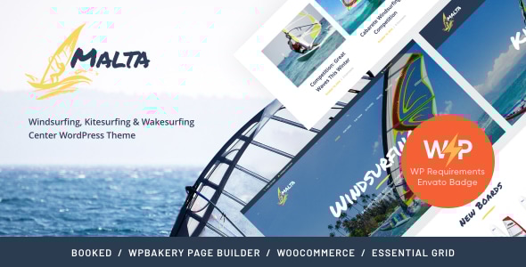 Malta 1.3.4 - Surfing Kitesurfing & Water Sports WordPress Theme