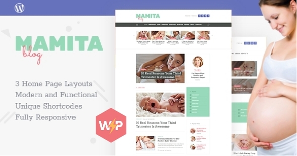 Mamita 1.0.9 - Pregnancy & Maternity Cinic Blog WordPress Theme