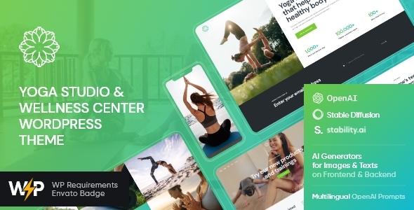 Mandala 2.8 - Yoga Studio and Wellness Center WordPress Theme  AI