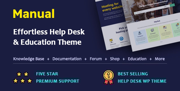 Manual 7.5.4 Documentation Knowledge Base & Education WordPress Theme