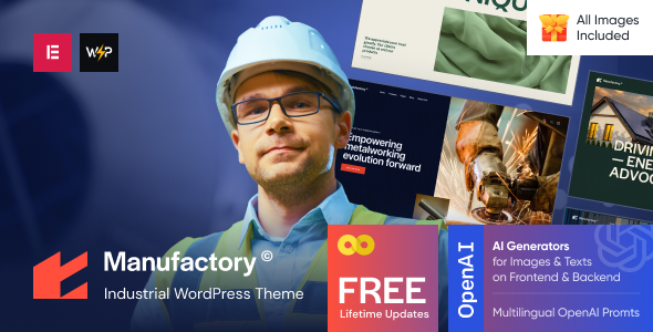 Manufactory 1.9 - Industrial WordPress Theme