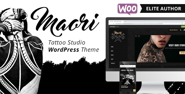 Maori 1.5.2 - Tattoo Studio WordPress Theme