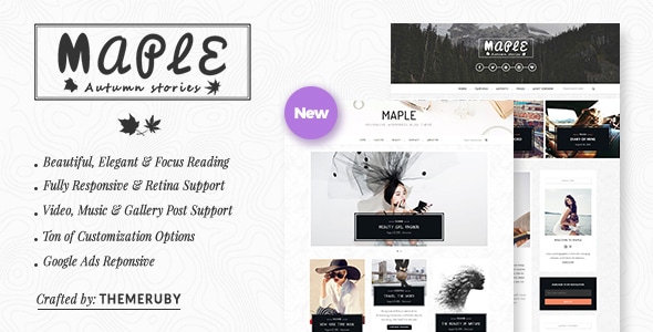 Maple 5.8 - Responsive WordPress Blog Theme