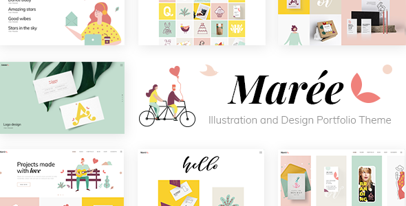 Marée 1.3 - Illustration and Design Portfolio WordPress Theme
