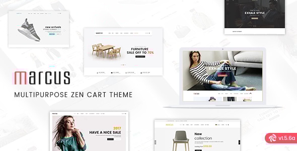Marcus 7.1 - Premium Multipurpose Responsive Zen Cart theme