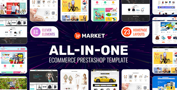 Market 6.0.1 - Elementor Multipurpose PrestaShop 1.6 and 1.7 Theme