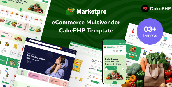 MarketPro - CakePHP eCommerce Multivendor Template Multipurpose