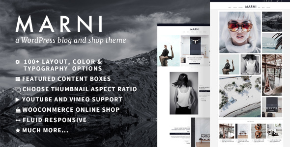 Marni  a WordPress Blog & Shop Theme