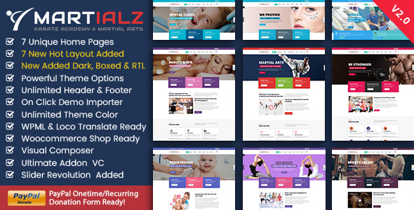 Martialz 2.2 - Martial Arts Training WordPress Theme