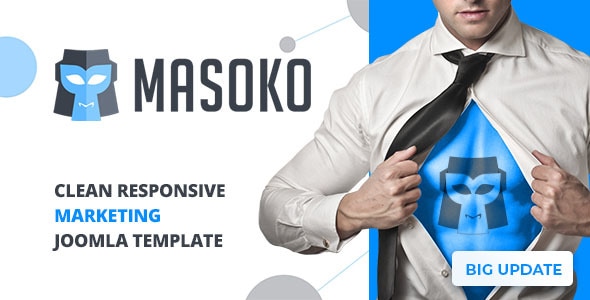 Masoko 3.9.2 - Clean Responsive Marketing Joomla Theme