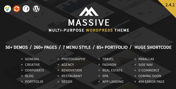 Massive 2.4.1 - Responsive Multi-Purpose WordPress Theme